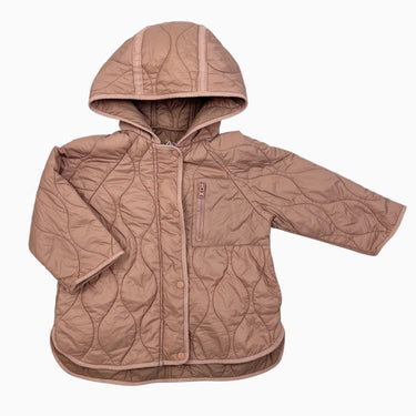 Manteau saumon matelassé 3-4Y