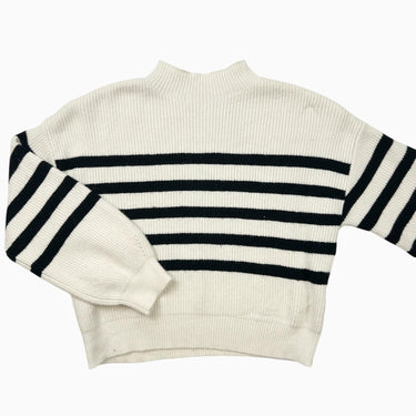 Pull à rayures noires 8-9Y