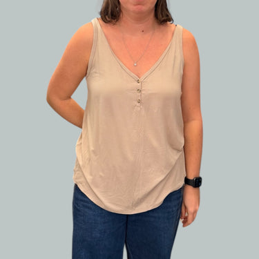 Camisole sable en bambou et spandex pour femmes XL