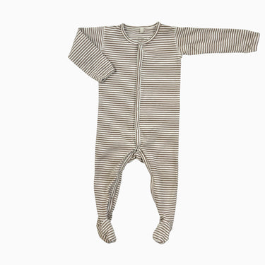 Pyjama à rayures latté 12-18M