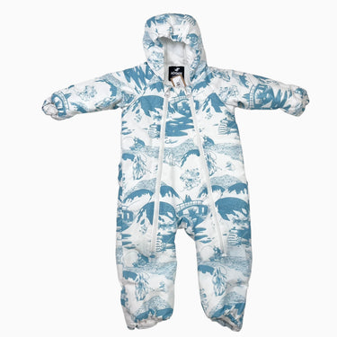 Habit de neige blanc 'Moomin Knytte' 6-9M
