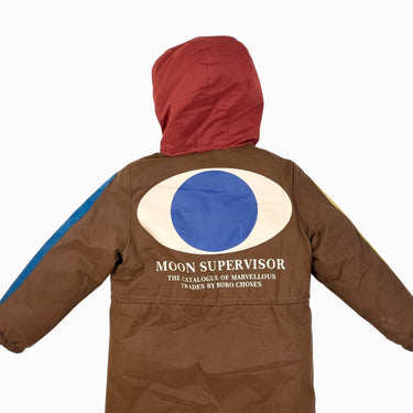 Manteau style parka réversible rouge et marron 'Moon Supervisor' 6-7Y
