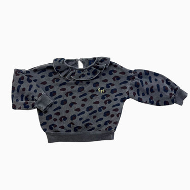 Pull anthracite léopard 6-12M