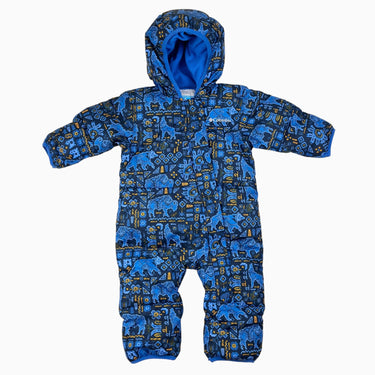 Combi d'hiver marine à motifs animaux 6-12M