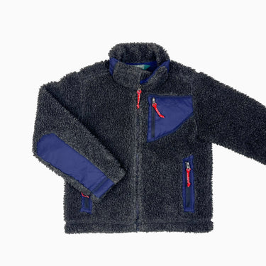 Veste anthracite en sherpa 4Y