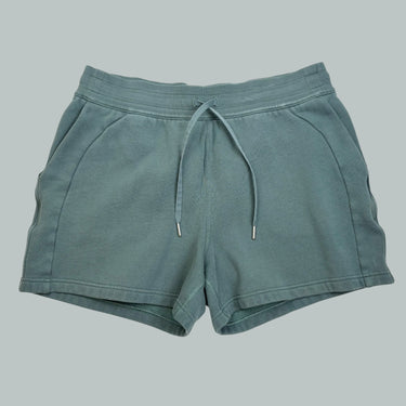 Short vert seafoam en coton ouaté pour femmes 14US