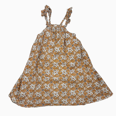 Robe en coton à imprimé caramel 104 - 4Y