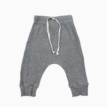 Jogger gris cotelé 6-12M