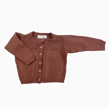 Cardigan noisette en tricot 3-6M
