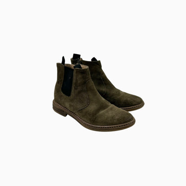 Bottines olive en suède avec zip 31EU