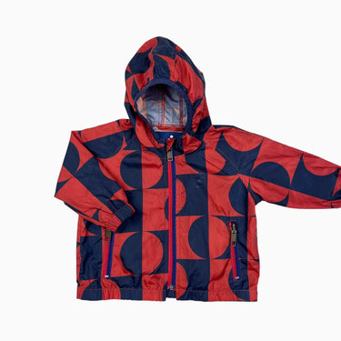 Coupe-vent marine et rouge 12-18M