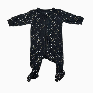 Pyjama noir à pois et confettis dorés 3M