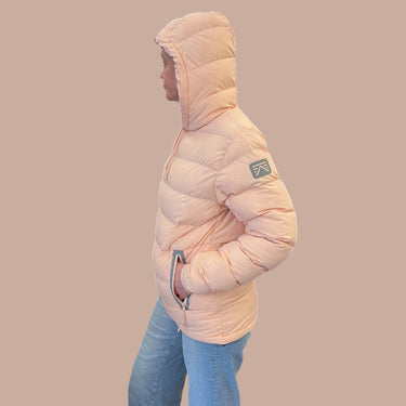 Manteau rose 'pullover' en nylon pour femmes M