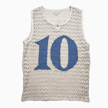 Cami crème en coton crocheté '10' 10Y