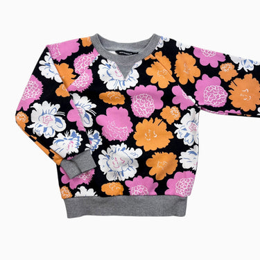 Pull noir fleurs 2-3Y