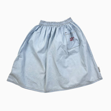 Jupe midi en coton chambray 8Y