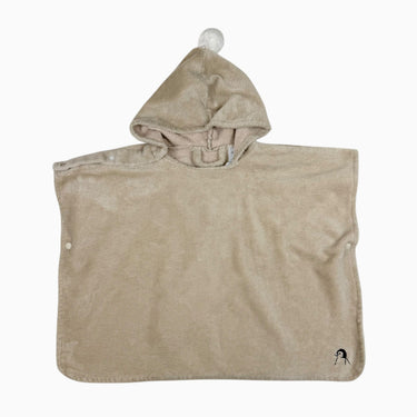 Sortie de bain à capuchon sable en peluche 2-5Y
