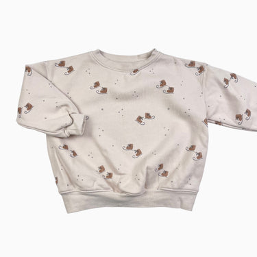 Pull rose pale 'patins à glace' 18-24M