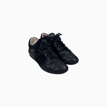 Sneakers noires en cuir à lacets 36EU JR4.5US