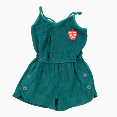 Shortall verte en ratine de coton 12-18M