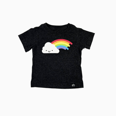 T-shirt charcoal 'rainbow' 12-18M