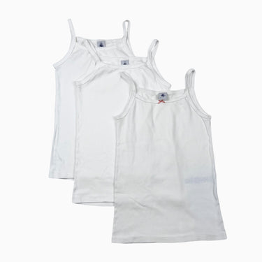 Trio de camsioles blanches 12Y