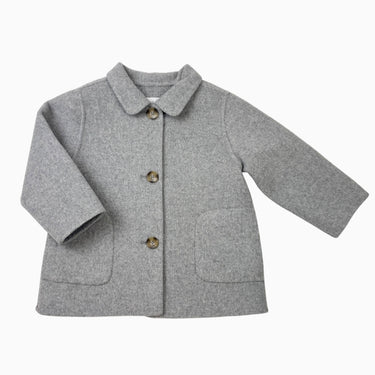 Manteau gris en laine et poly 18-24M