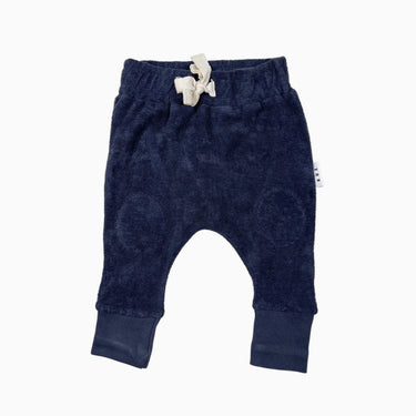 Pantalon marine en ratine 0-3M