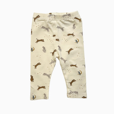 Legging vanille 'tigres' 0-3M