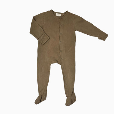 Pyjama taupe en coton bio 9-12M
