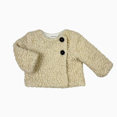 Manteau vanille en laine 6M