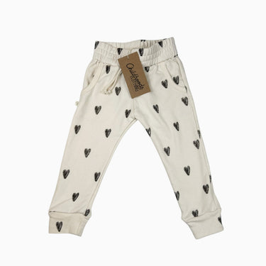 Jogger vanille 'coeurs' 3Y