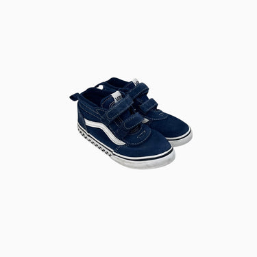 Sneakers marine en suède à velcro 10US