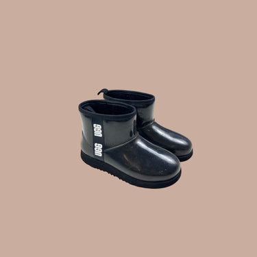 Bottes noires en sherpa et vinyle 37EU-5US