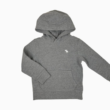 Pull à capuchon gris 5-6Y