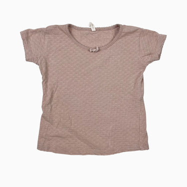 T-shirt rose balllet pointelle 2-3Y