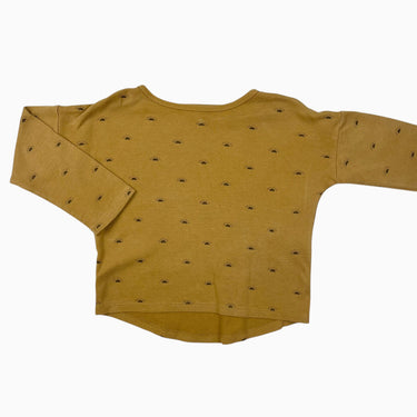 Chandail ocre 'soleils' 2-3Y