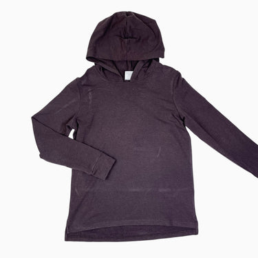 Pull à capuchon expresso en bambou, coton et spandex YM 8-9Y