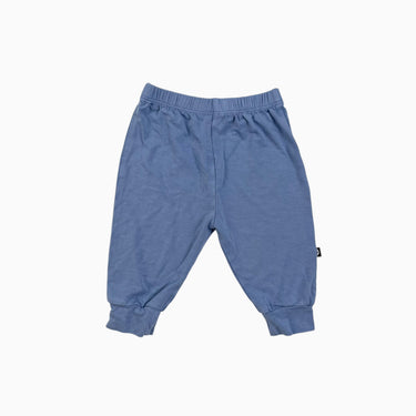 Pantalon bleu en bambou et spandex 0-3M