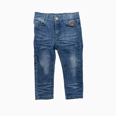 Jeans skinny 5 poches en coton, poly et élastane 9-12M