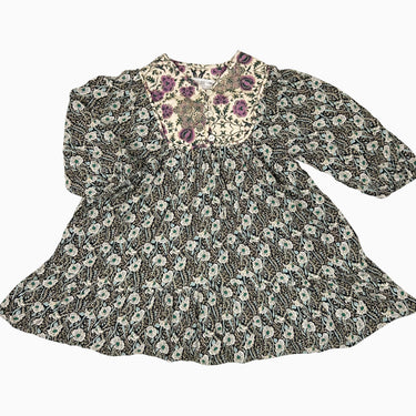 Robe fleurie en coton 3-4Y