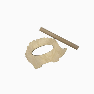 Instrument de musique hérisson en bois