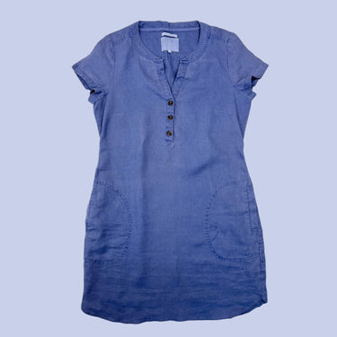 Robe bleu periwinkle en lin pour femmes 34 (S)