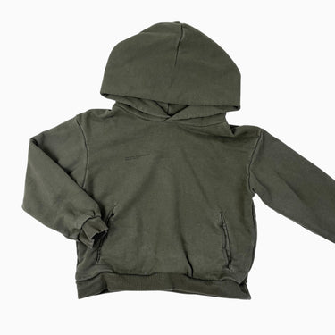 Pull capuchon kaki coton terry 6Y