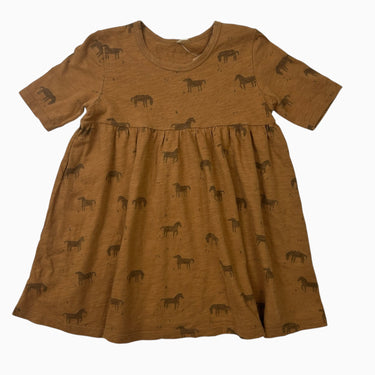 Robe marron cheval 2-3Y