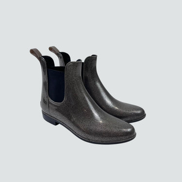 Bottines argentées paillettée pour femmes 10US