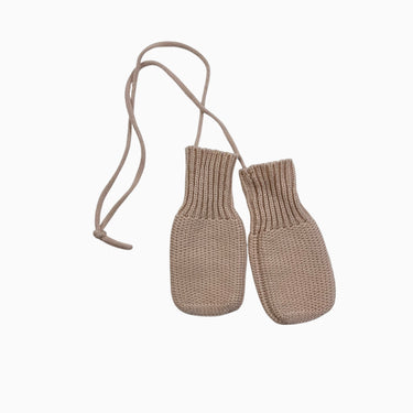 Mitaines saumon en mérino 12-18M