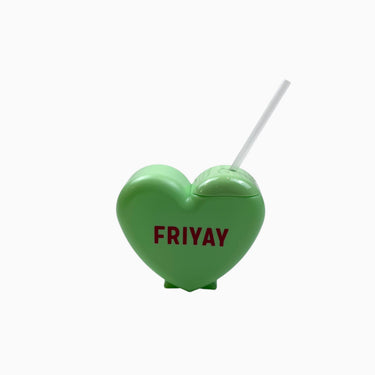 Gourde coeur verte 'friyay' OS