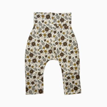 Pantalon fleuri en coton et spandex 0-12M