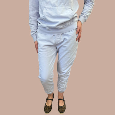 Jogger lilas en coton bio pour femmes S